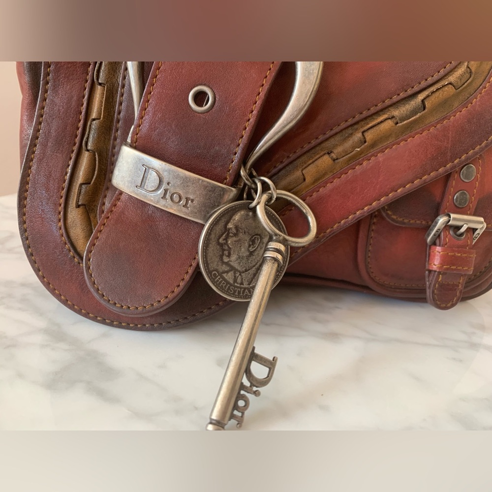 Vintage 90’s Christian Dior Gaucho Petit Saddle Bag - Picture 3 of 6